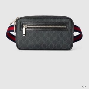 Gucci Black and Red Men's Belt Bag